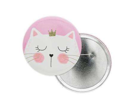 Kätzchen Button mit Krönchen